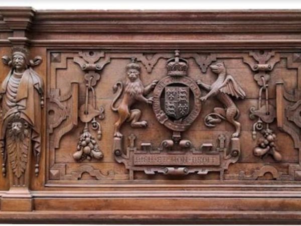 The Elizabethan overmantel. Photo courtesy of Whitchurch Auctions.