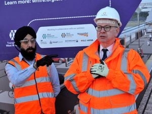 Levelling Up Secretary Michael Gove (right) during a visit to Willenhall earlier this year