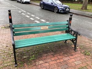 Repaired and reinstalled: The Tettenhall bench