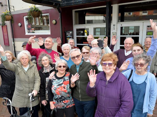 A group of regulars at the Malthouse Wetherspoons in Willenhall meet up for the last time as the pub closes down. Pictured front left is Brenda Saunders, Margaret and George Croot, Barbara and Keith Ward and Rosemary Hancox