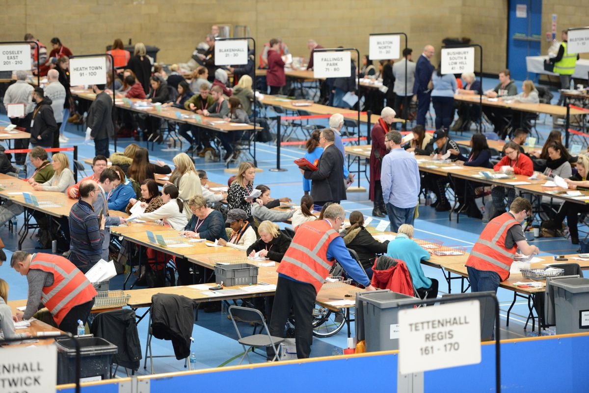 Votes are counted at Aldersley Leisure Village