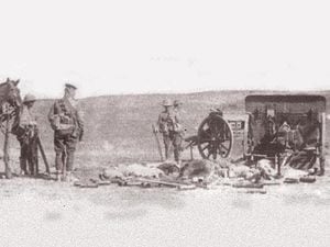  The scene immediately after the Charge at Hujcopyright Warwickshire Yeomanry Museum