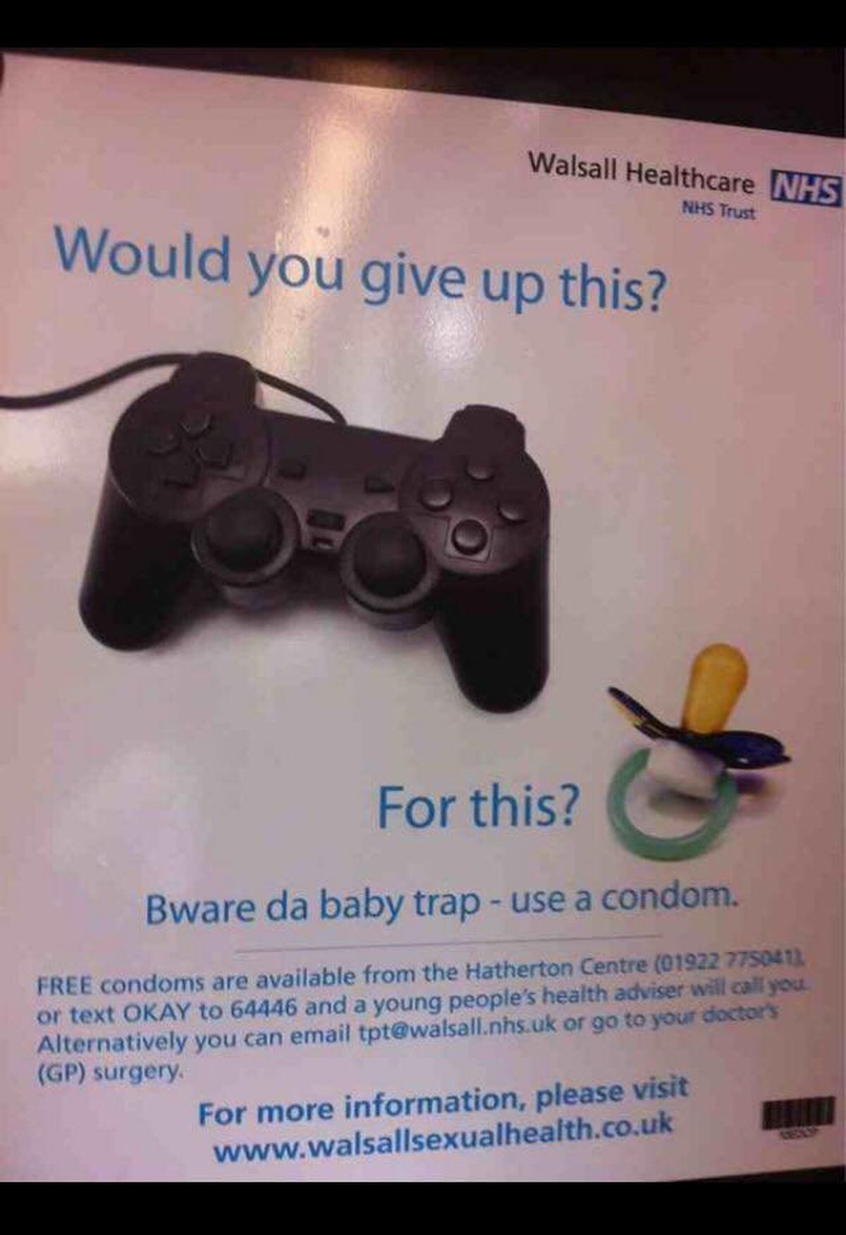 Another of the posters referencing a PlayStation controller