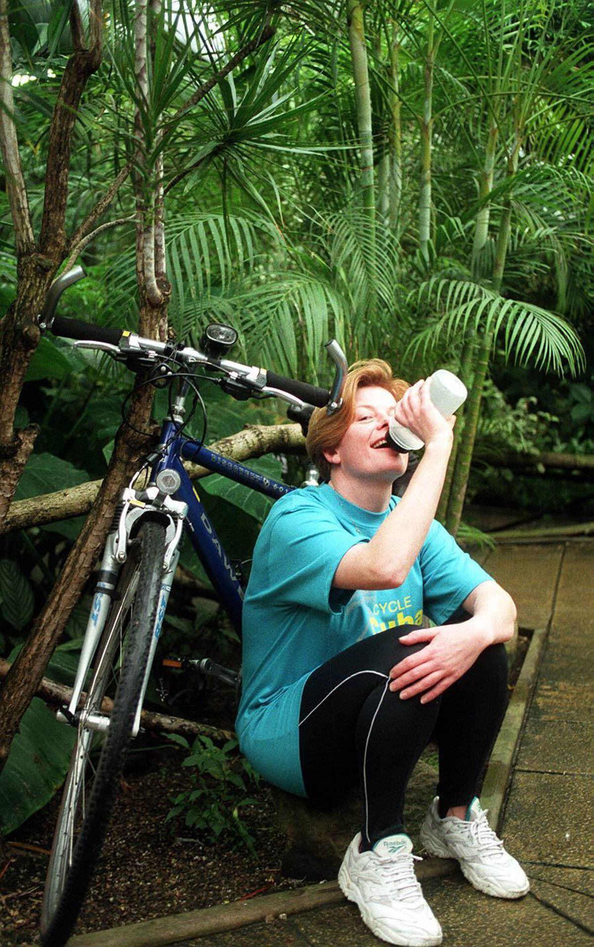 Karin Jenkins prepares for her cycle ride across Cuba
