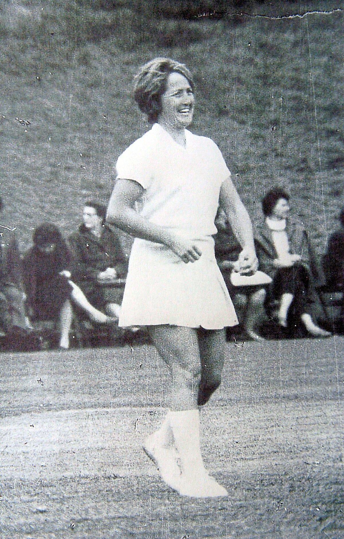 Rachael Heyhoe in her playing days