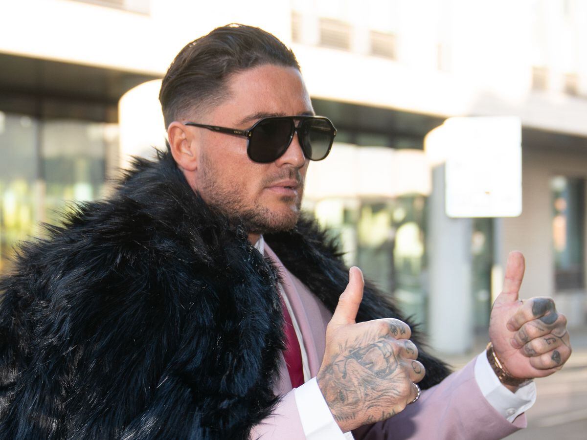 Reality TV star Stephen Bear arrives at Chelmsford Crown Court