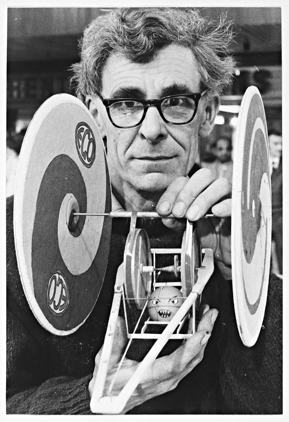 May 23, 1978: BBC TV and local radio staged the Birmingham regional heat of its Great Egg Race in New Street Station, hosted by comedian Don MacLean. Pictured is Professor David Turner of Warwick University.