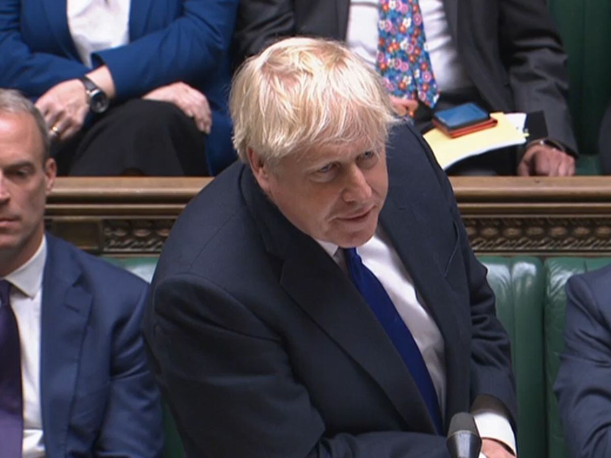 Boris Johnson makes his way back into Number 10 following his resignation speech