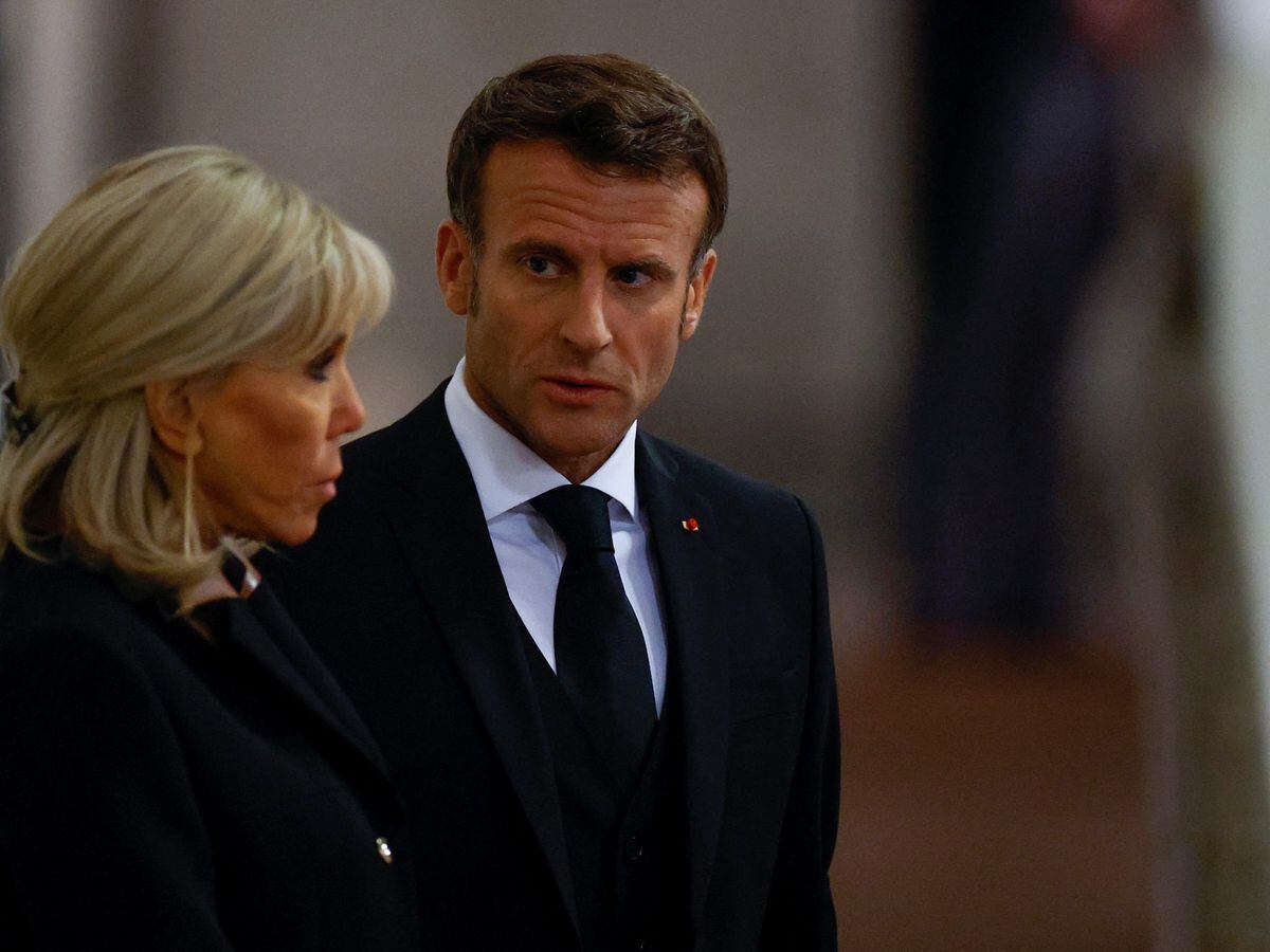 France’s President Emmanuel Macron and first lady Brigitte Macron