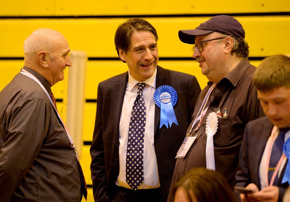 James Morris smiles ahead of increasing his majority in Halesowen and Rowley Regis