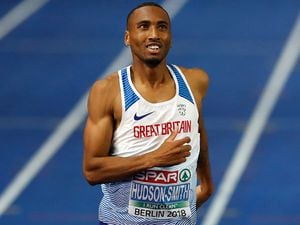 Great Britain's Matthew Hudson-Smith wins gold in the Men's 400m Final during day four of the 2018 European Athletics Championships at the Olympic Stadium, Berlin..