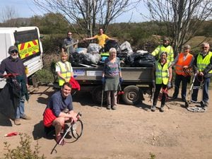 A group of litter picking volunteers who have been helping to keep Hartlebury Common tidy have been nominated for an award