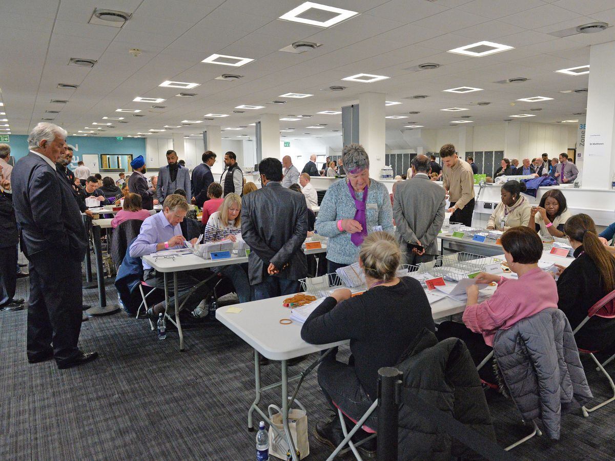 Vote counting in Walsall