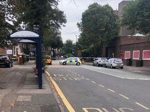 Police cordoned off the scene after the hit-and-run which left an officer in hospital. Picture: David