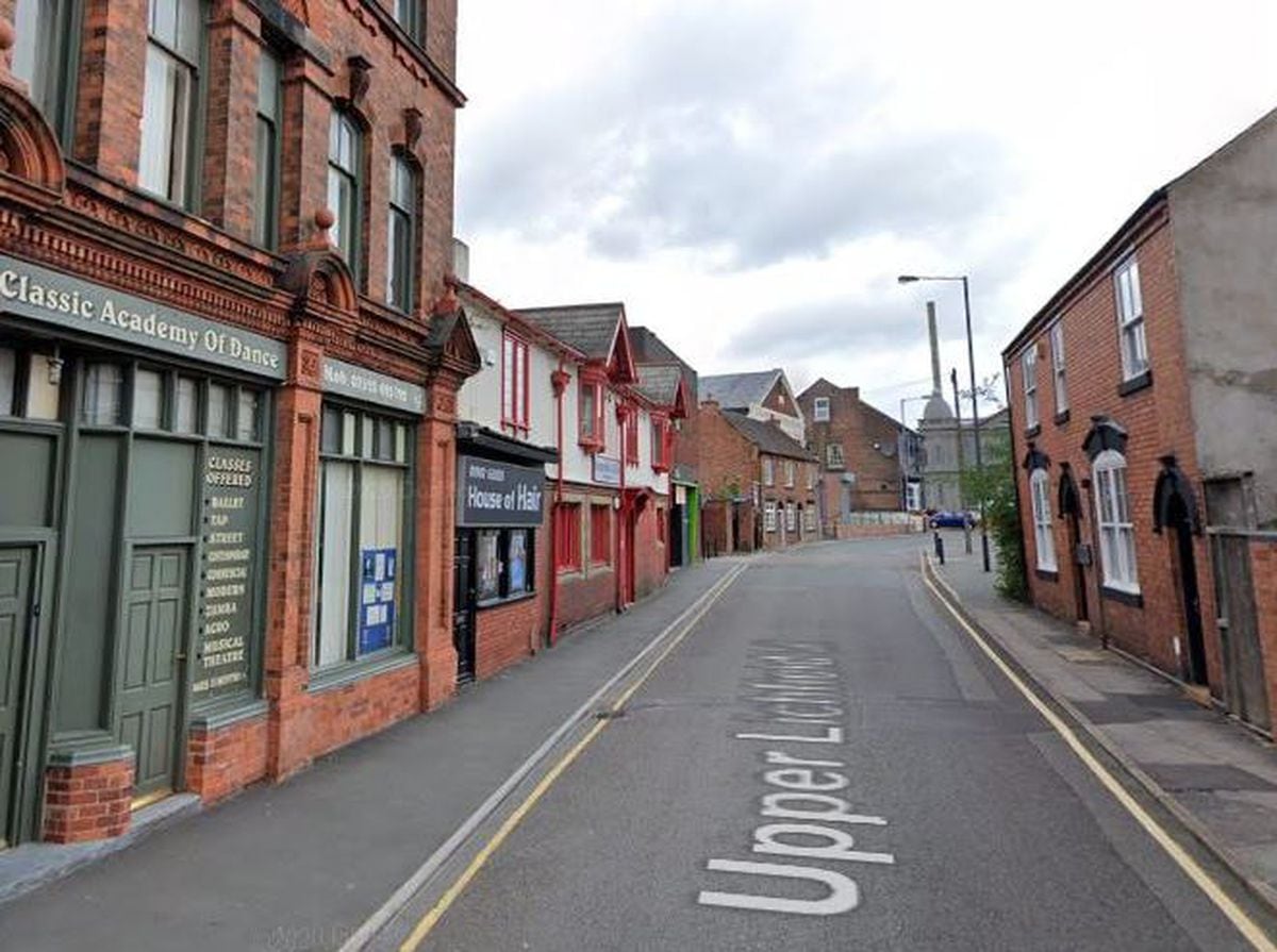 The man was stabbed in his car on Upper Lichfield Street in Willenhall. Photo: Google.