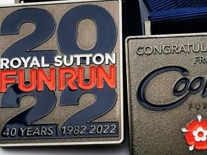 The Royal Sutton Fun Run medals for 2022 