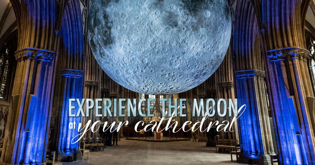 Museum of the Moon at Lichfield Cathedral.