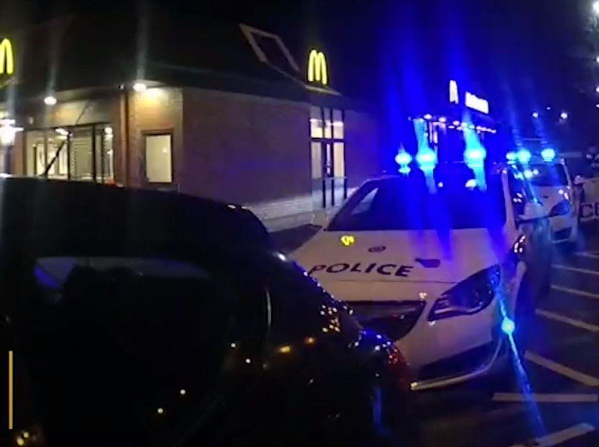 Police caught the gang at a McDonald's drive-thru. Image: West Midlands Police