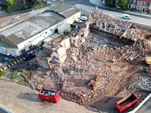 The demolition of the Dudley Hippodrome is now in its final stages