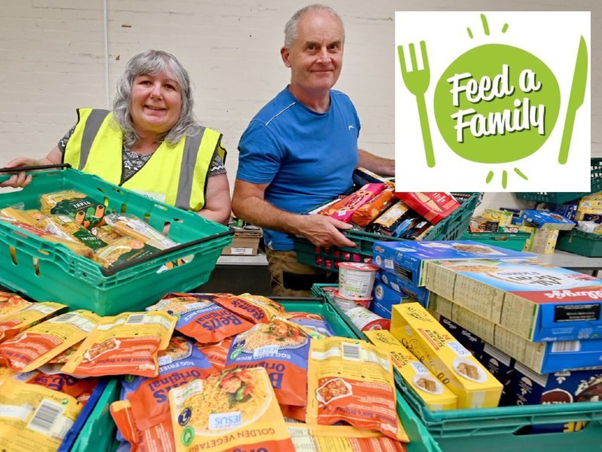 Christine Endean and Gary Price from The Well food bank, Stafford Road, Wolverhampton.