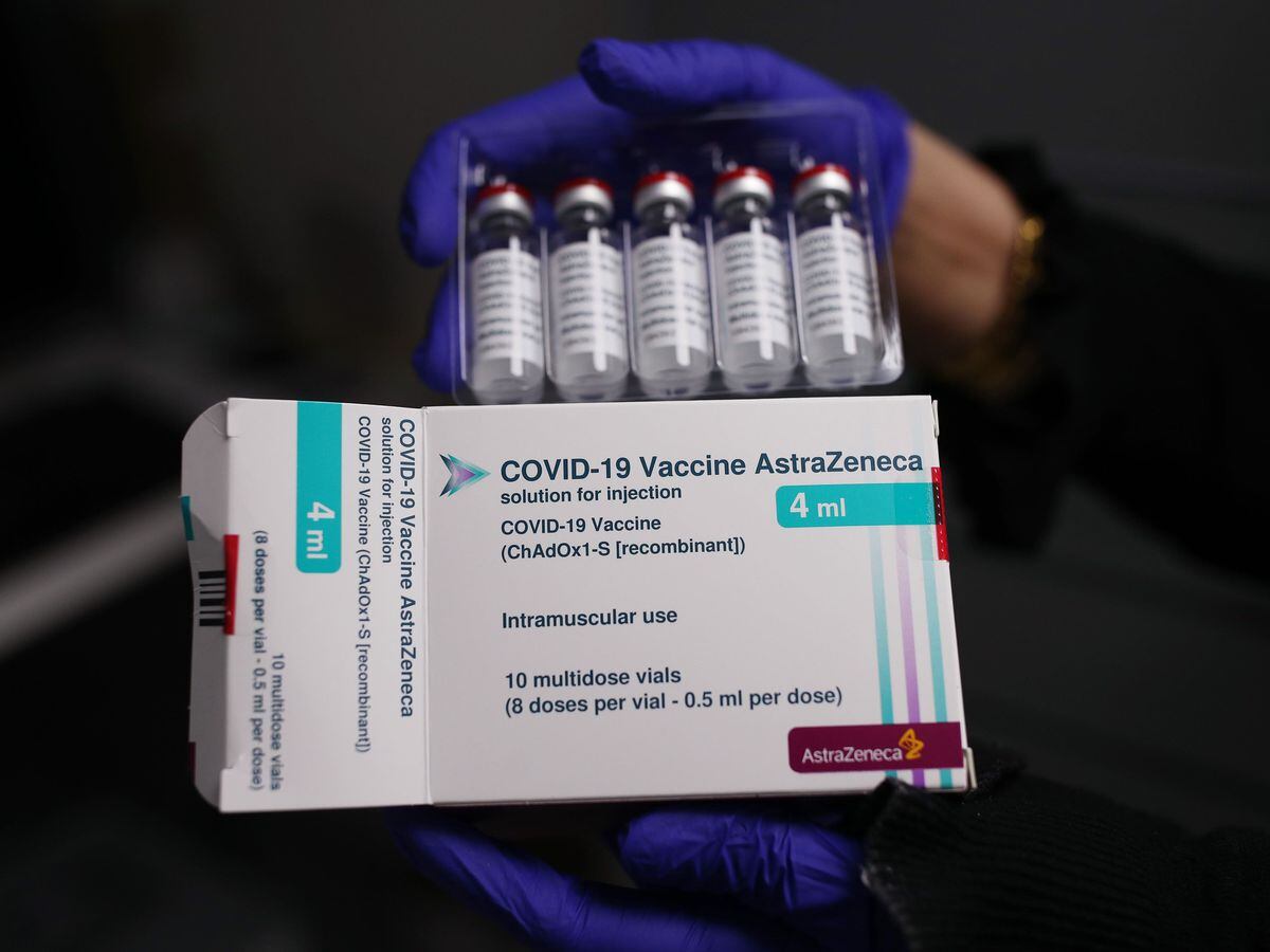 Vials of the Oxford/AstraZeneca coronavirus vaccine