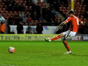 Downing netting a penalty during his Walsall days