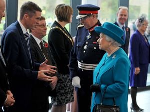 Gavin Williamson first met Her Majesty at the opening of the JLR Engine Manufacturing Centre on the i54 site