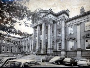 The Royal Hospital in Wolverhampton can be seen here as it was in its glory days of July, 1975