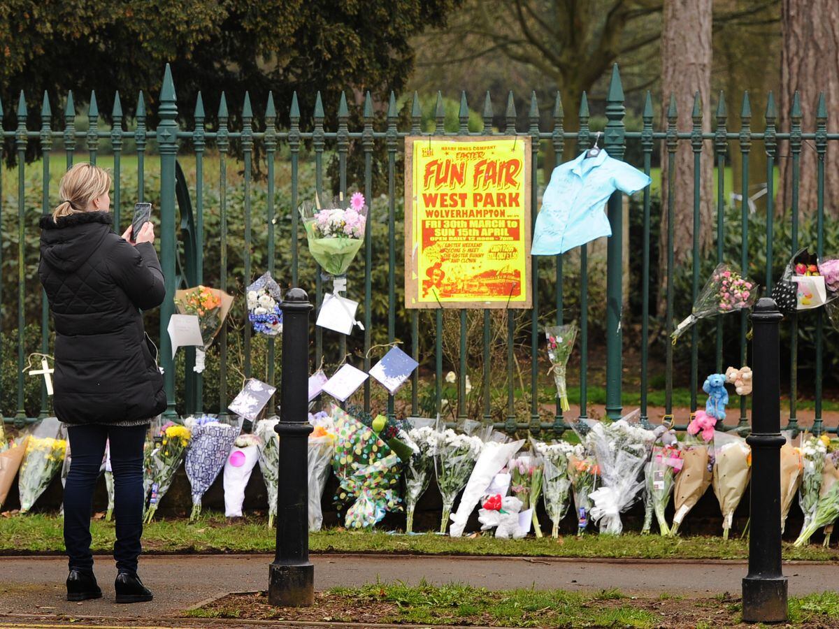 Tributes quickly gathered outside West Park