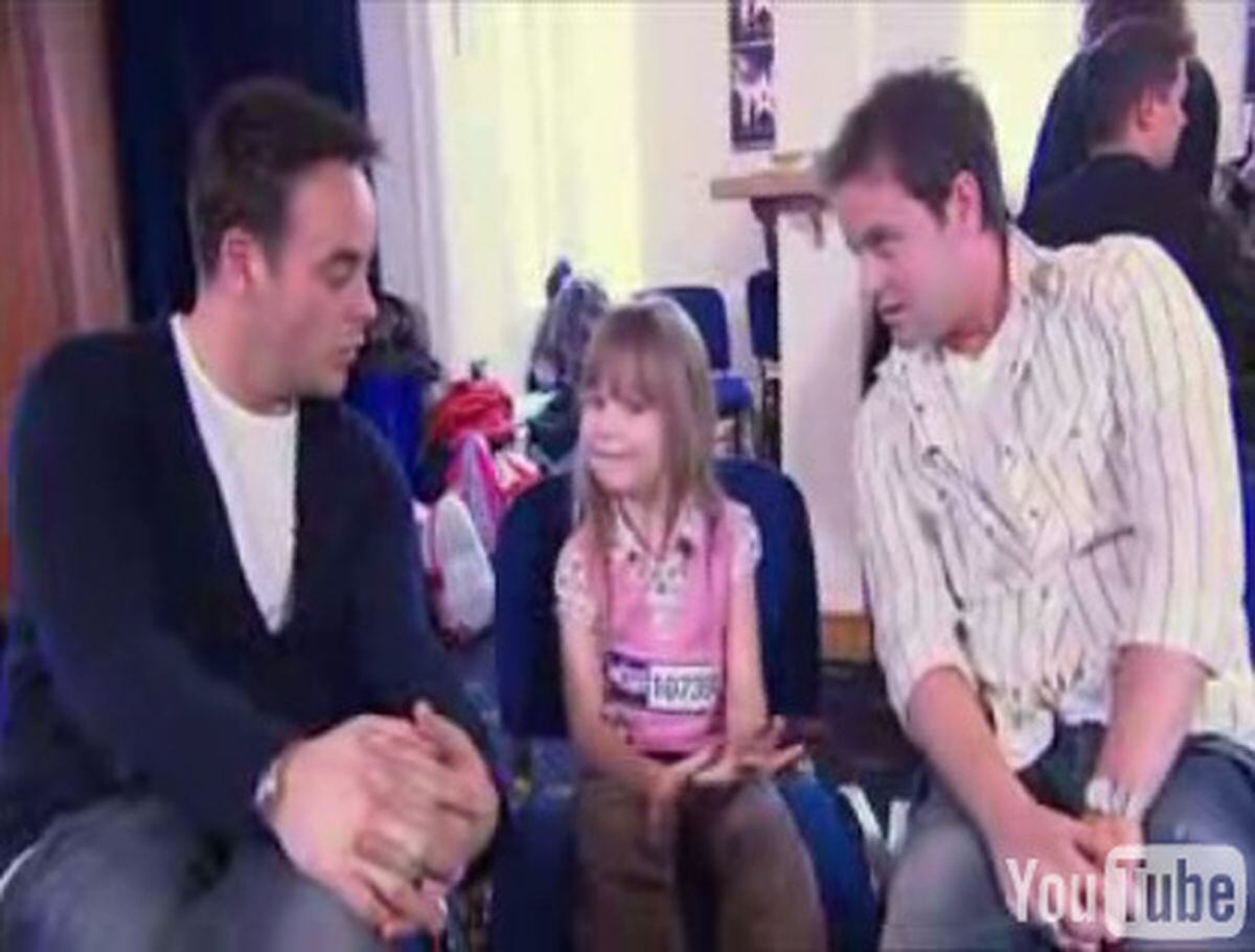 Connie Talbot with Britain's Got Talent presenters Ant and Dec