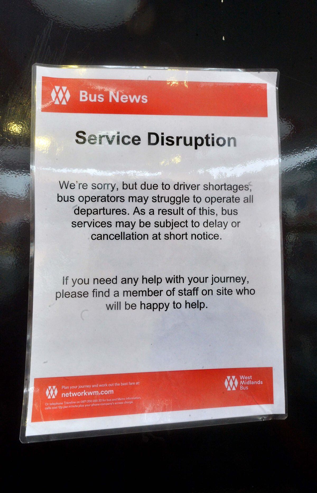 The company has warned passengers to avoid using the few buses that do continue to operate during the strikes