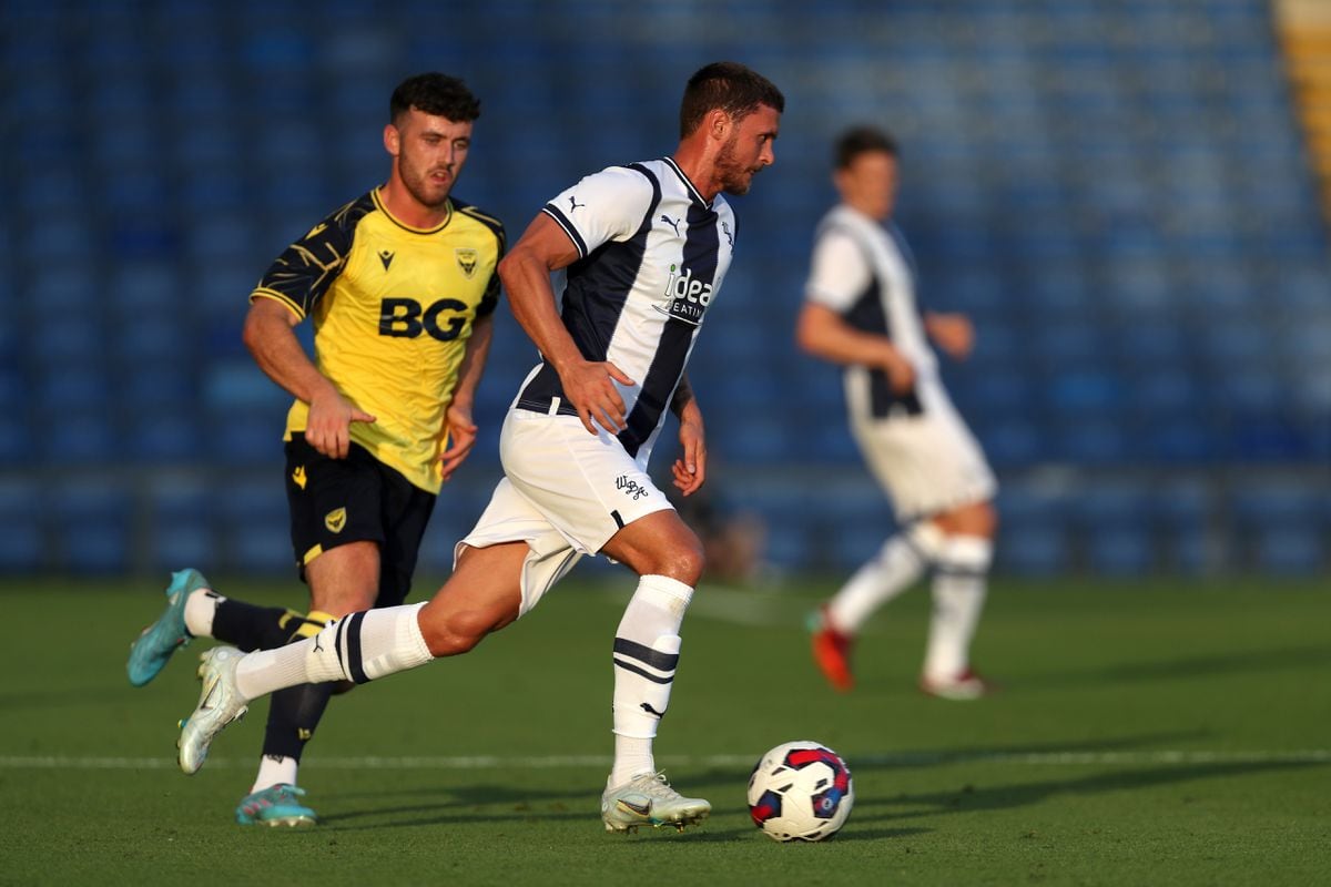 John Swift of West Bromwich Albion at Kassam Stadium on July 19, 2022 in Oxford, England. (Photo by Adam Fradgley/West Bromwich Albion FC via Getty Images).