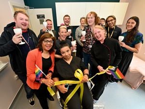 The official opening of the new Wolverhampton LGBT+ treatment room