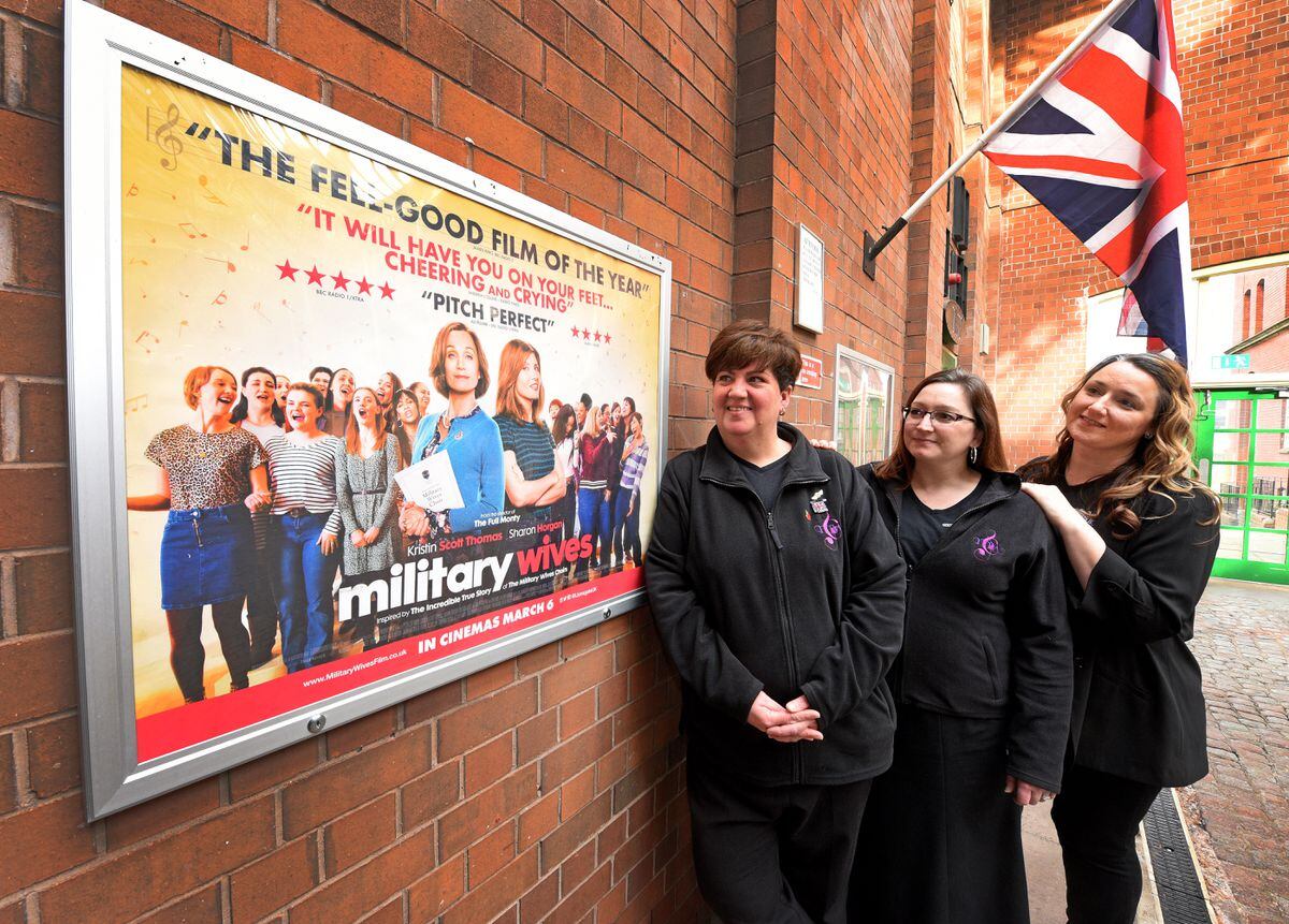 A performance by the Cosford Military Wives Choir at Light House, Wolverhampton. The performance coincides with the screenings of the film Military Wives, which is showing at Light House until March 19