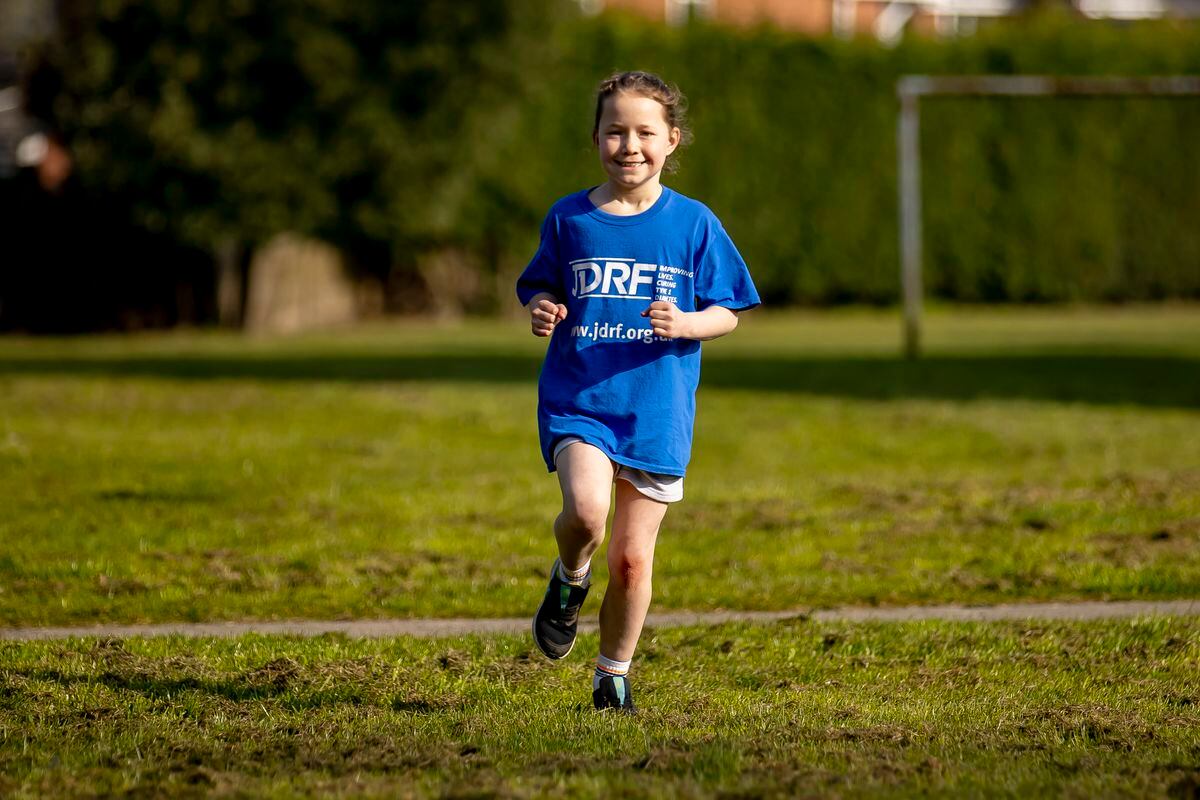 The eight-year-old aims to run a mile a day for 100 days for a diabetes charity