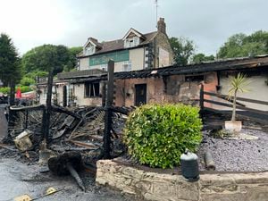 Firefighters tackled a blaze at The Ship Inn. Photo: Shropshire Fire and Rescue