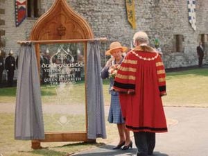 The Queen officially opened the Visitor Interpretation centre on her visit to the Zoo and Castle in 1994