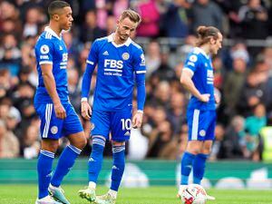 Leicester City’s Youri Tielemans,James Maddison et al cut dejectedfigures after being taken apartby Fulham last weekend