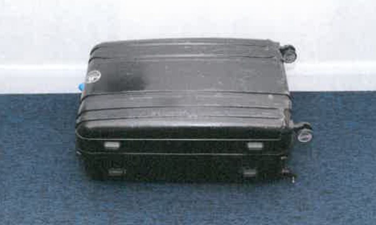 The suitcase. Photo: British Transport Police