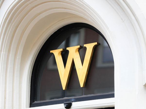 A Waterstones store sign