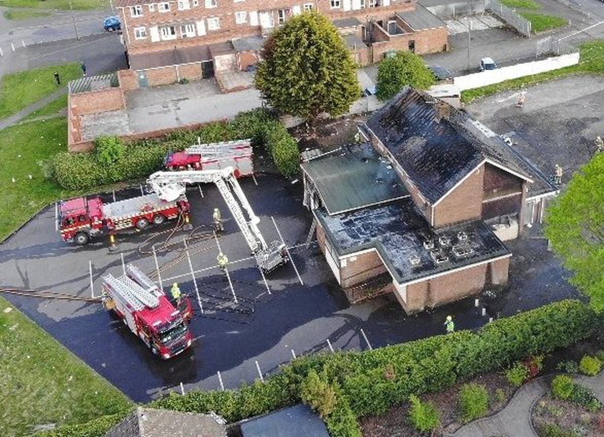 The aftermath of the fire at The Talisman Pub. Photo: West Midlands Fire Service