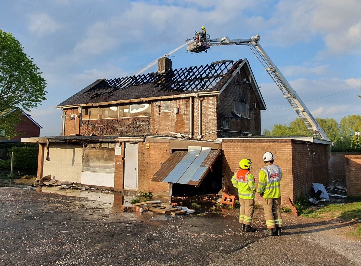 Four fire crews were sent to the blaze. Photo: West Midlands Fire Service