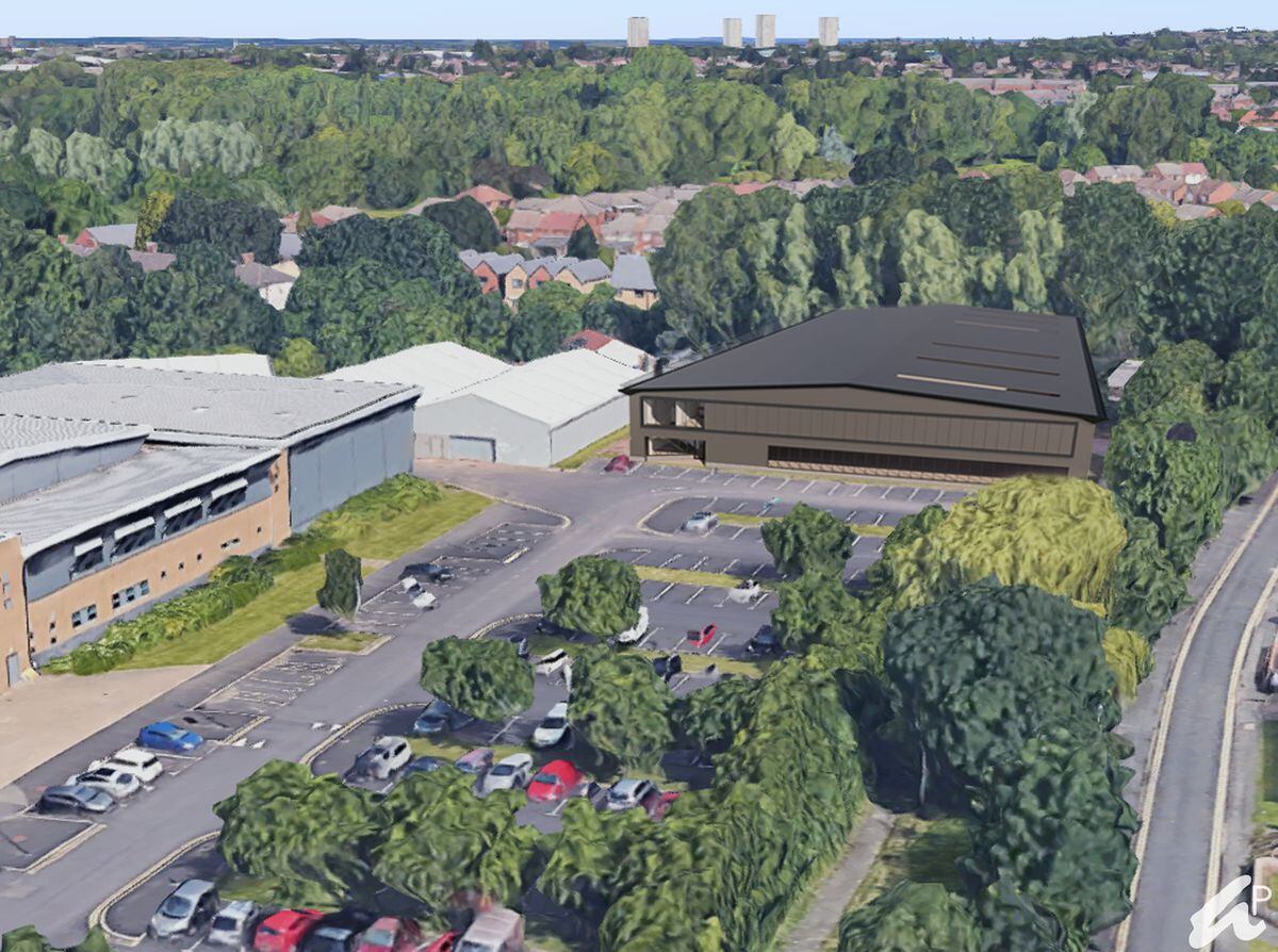 A computer generated image of the new technical centre Wolverhampton College’s Wellington Road campus in Bilston