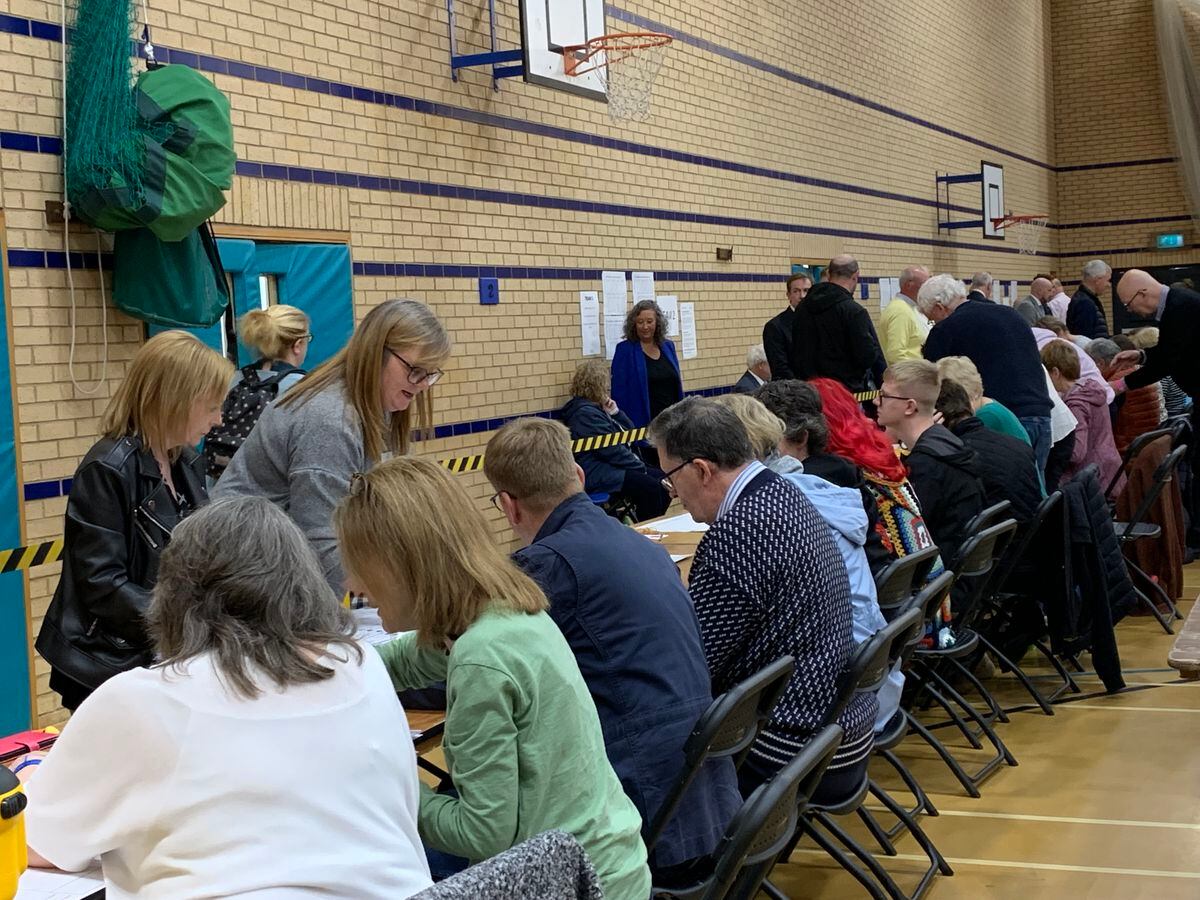 The Lichfield District Council count went down to the wire