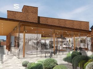 An artist’s impression of the modern Staffordshire History Centre