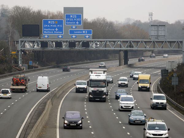 Traffic on a smart motorway