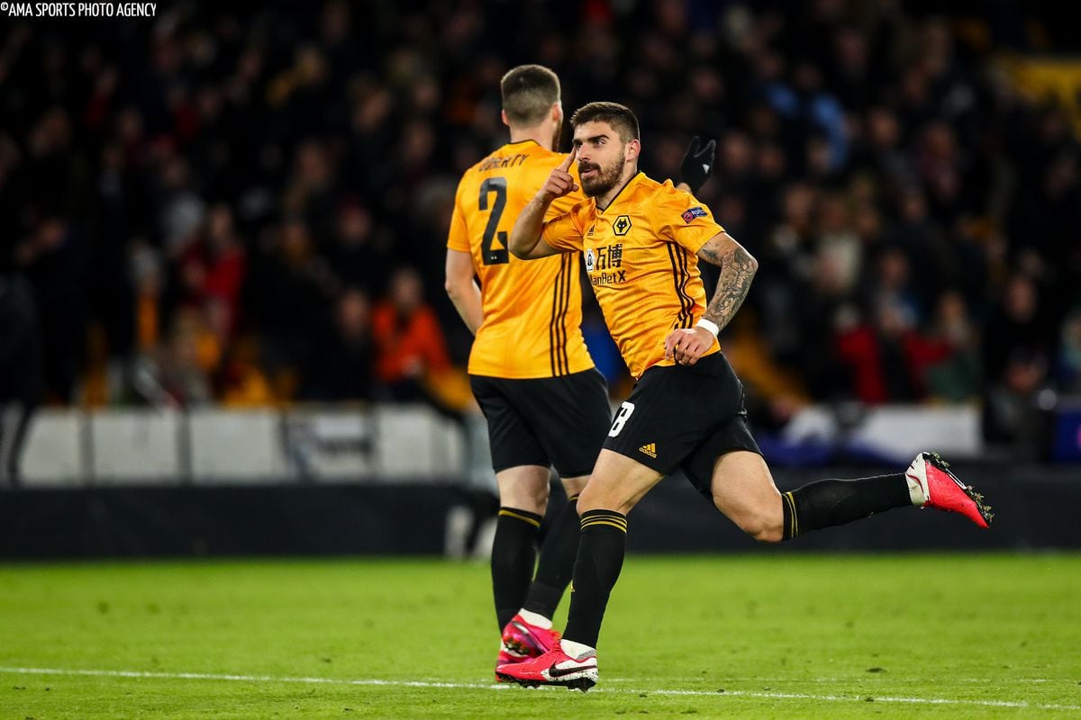 Ruben Neves of Wolverhampton Wanderers celebrates after scoring a goal to make it 2-0 (AMA)