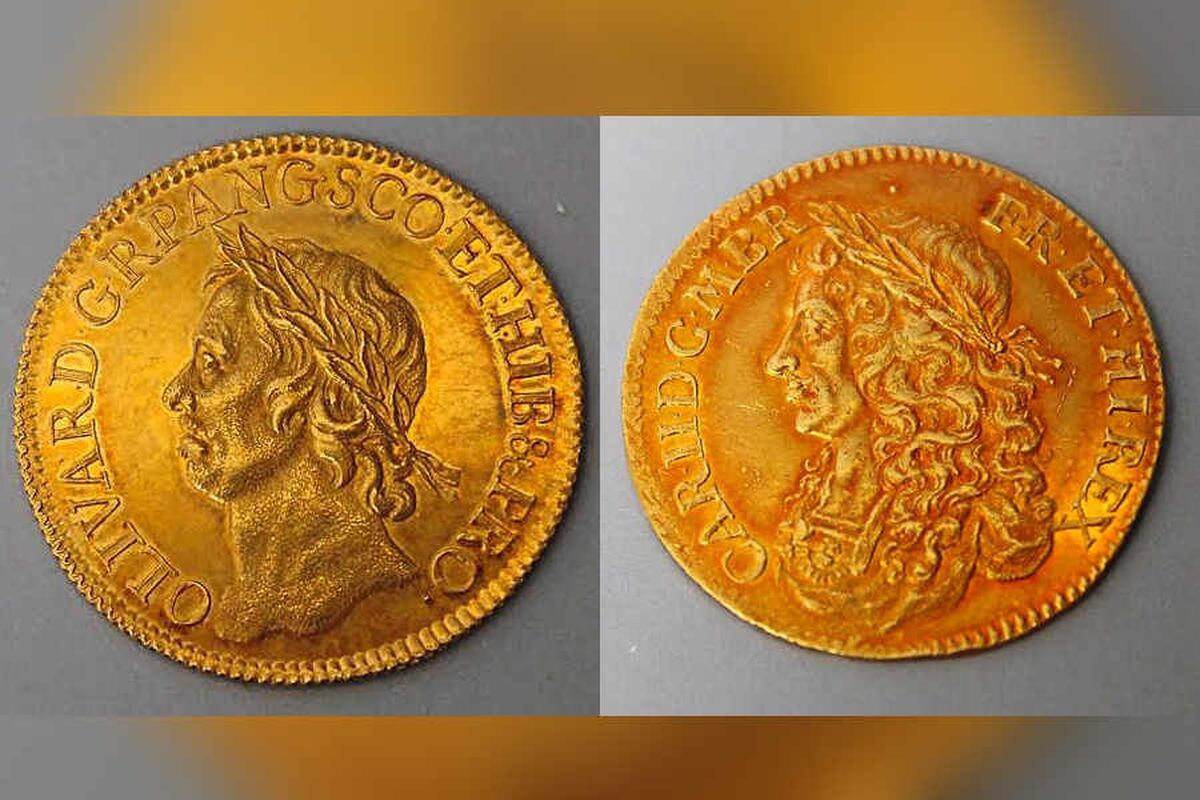 Pair of 17th century coins fetch £33,000 at auction ...