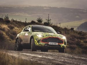 Aston Martin's DBX put through paces on Welsh Rally stage