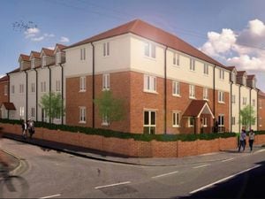 An artist's impression of how the proposed apartment complex on the site of the old Windmill pub in Willenhall will look. Photo: IDP